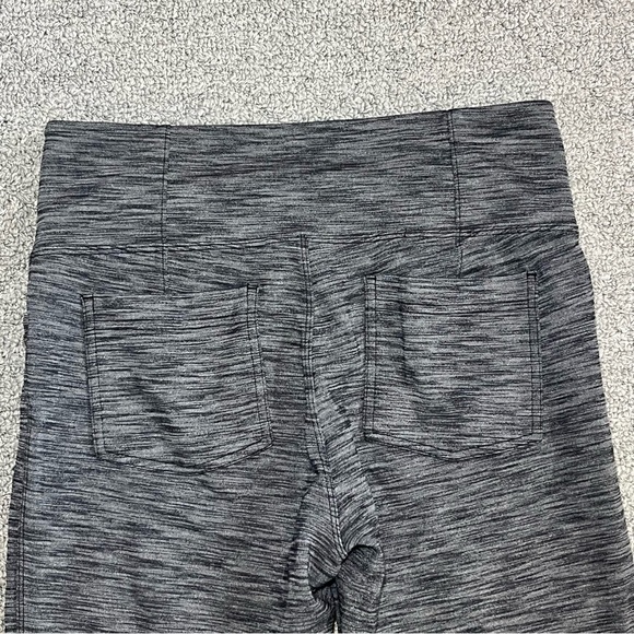 Athleta Metro High Waisted Leggings Herringbone Stretch Pants Womens Medium Gray - Picture 6 of 7